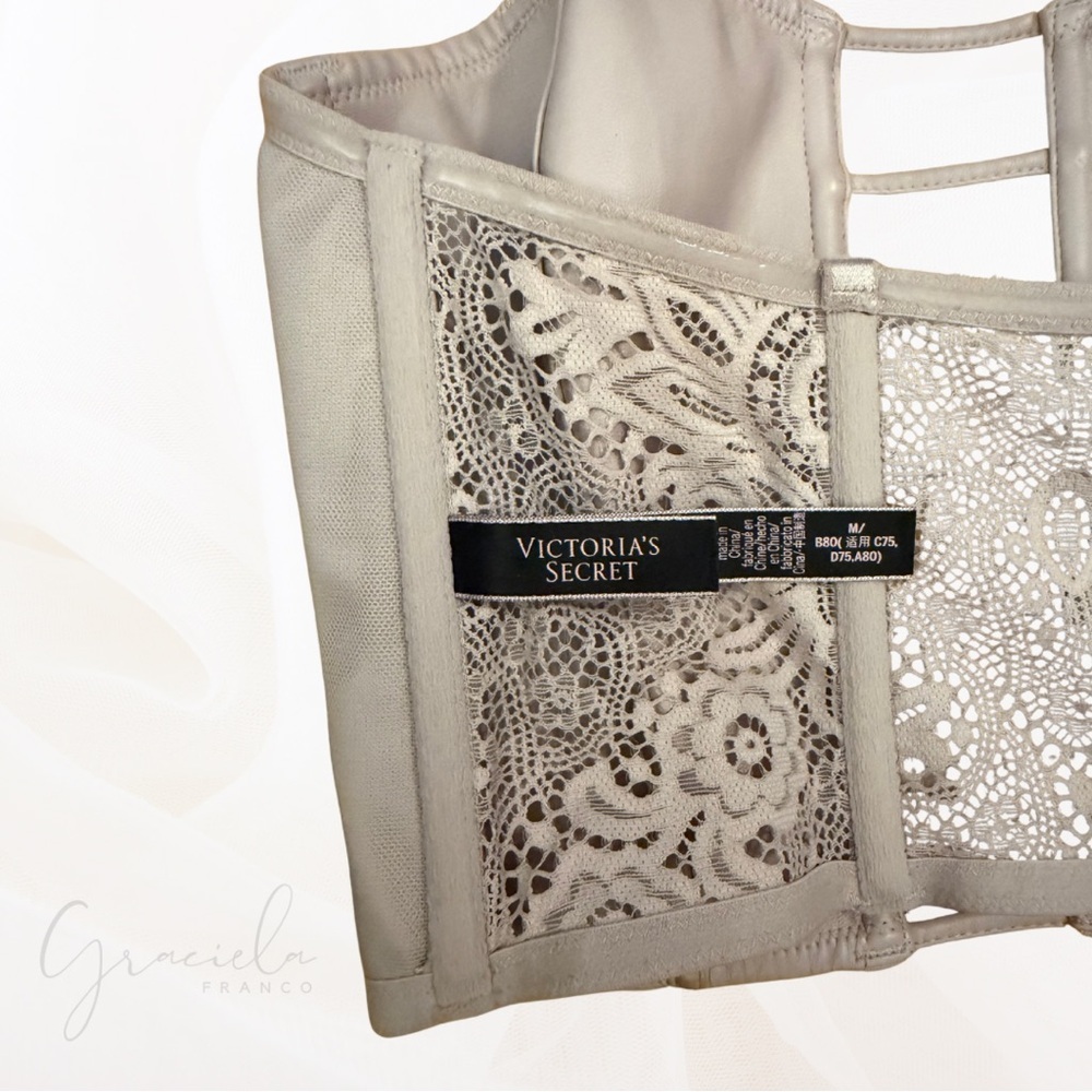 Victoria's Secret Blush Cream Lace Bustier - Picture 3 of 3